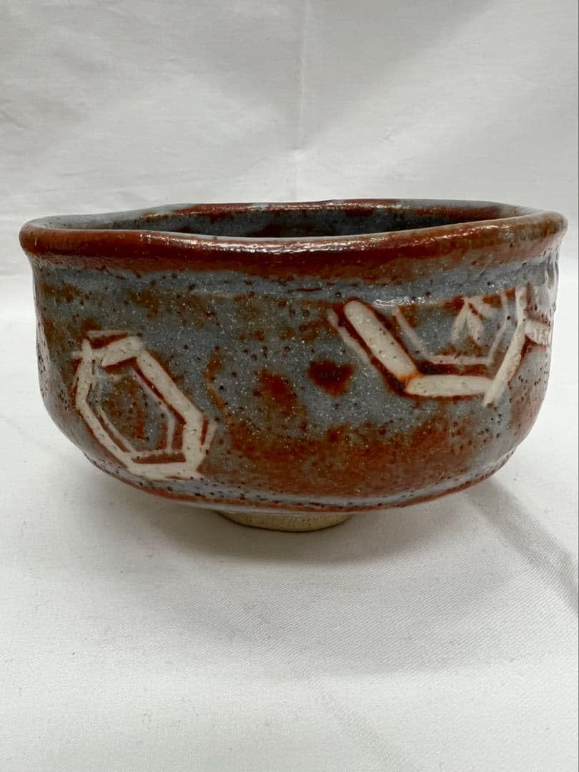 Amazon.co.jp: 鼠志野 茶碗 桃山窯 林英仁 茶道具 : ホーム＆キッチン