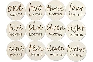 Kate and Milo Baby Monthly Milestone Wooden Discs