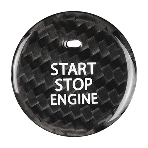 Miniatura 9 de Etiqueta engomada roja del interruptor del arrancador de encendido para Mazda 3 Axela CX-30 EV Start Stop Engine Button Cover Genuine Carbon Fiber