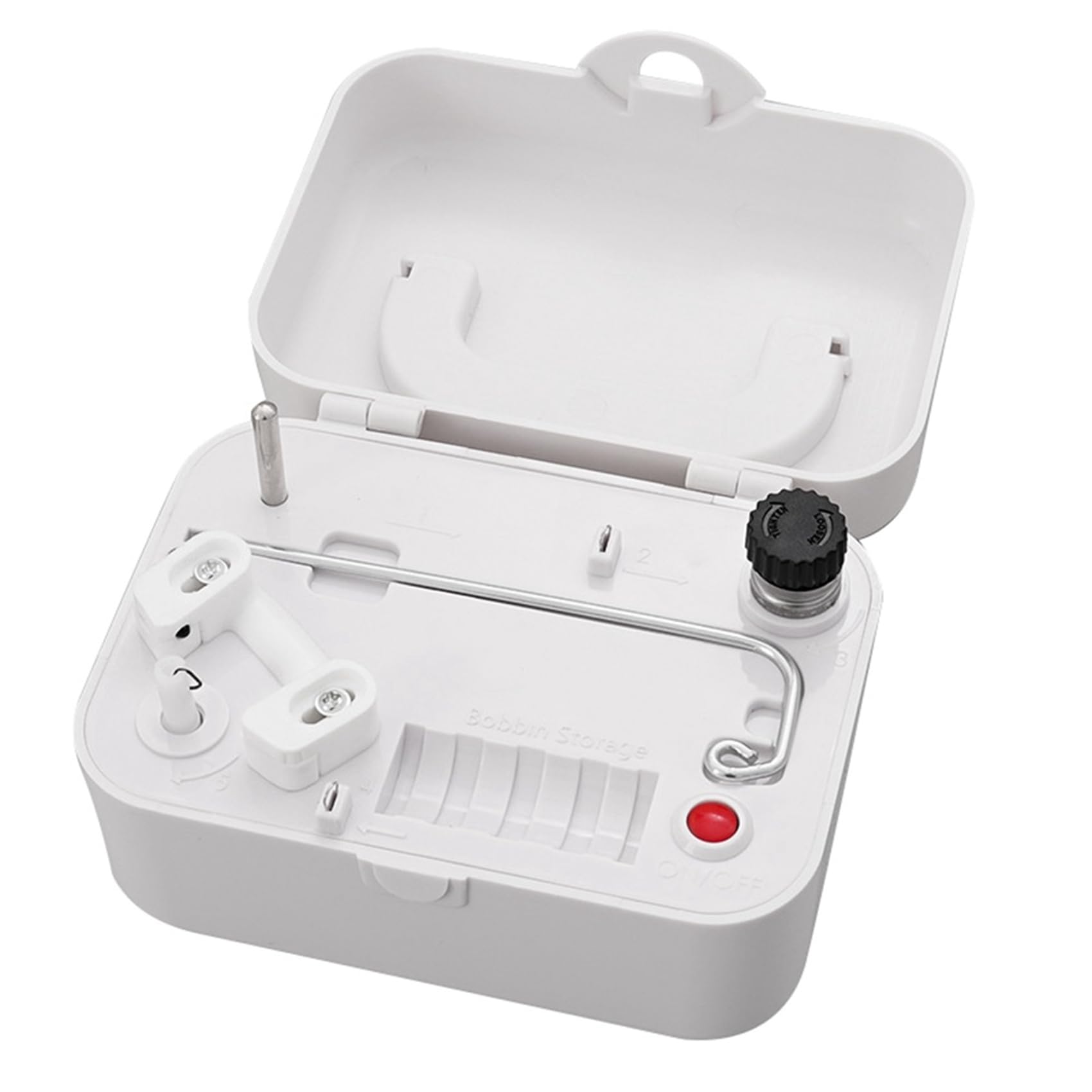 Littimoon Electric Bobbin Winder Machine Electrical Bobbin Winder Electrical Bobbin Threader USB/Battery Powered Organizer Sewing Tool