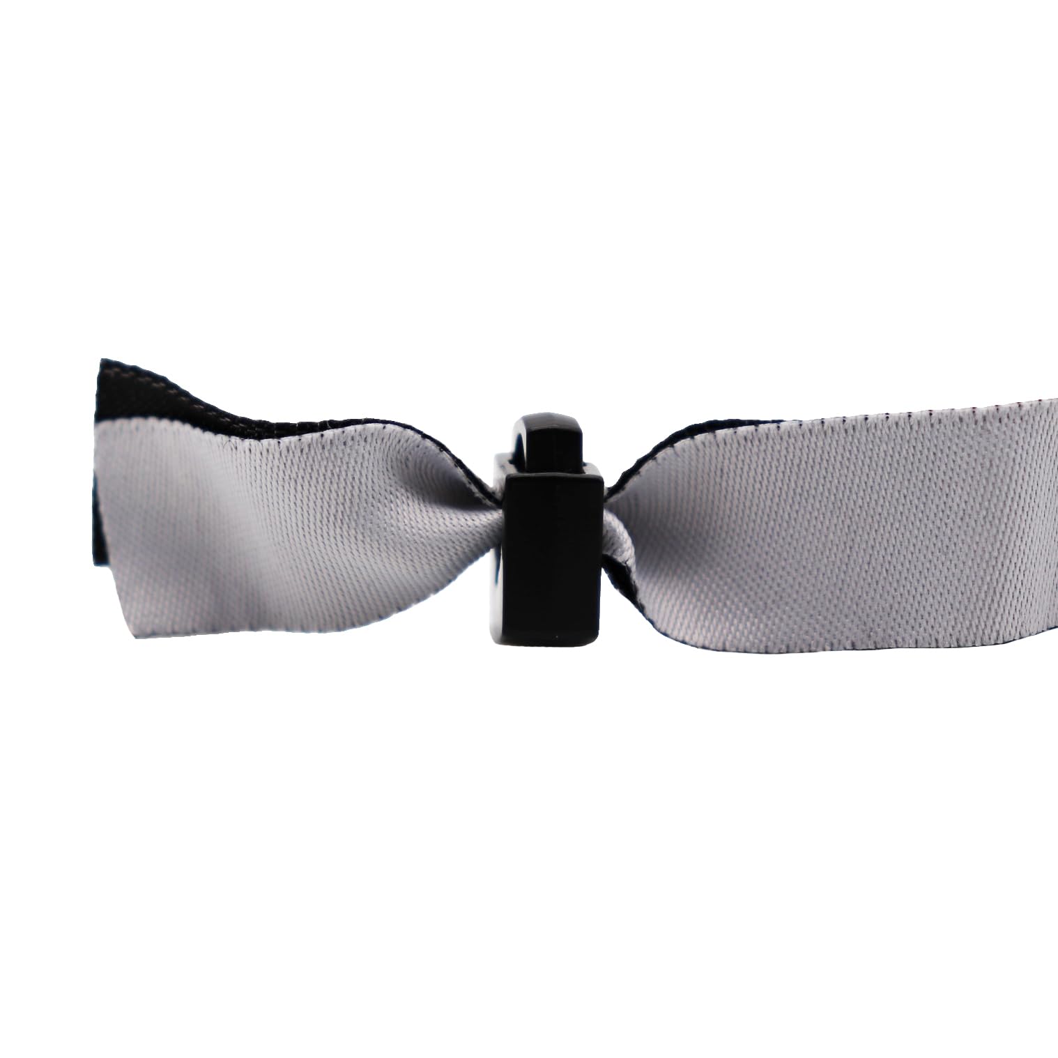 Wiederverschließbarer Verschluss für Festivalbändchen schwarz (3 Stück)