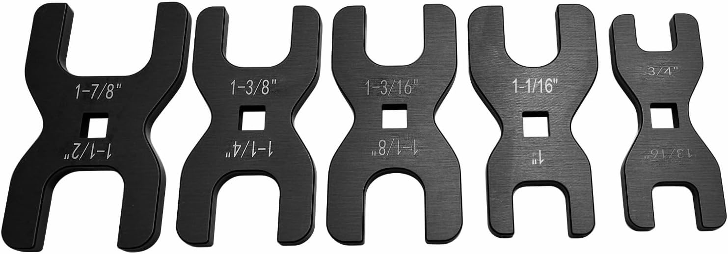 Jam Nut Wrench 5-Piece Set（3/4”,13/16”, 1”, 1-1/16”, 1-1/8”, 1-3/16”, 1-1/4”,1-3/8”, 1-1/2”, 1-7/8”）