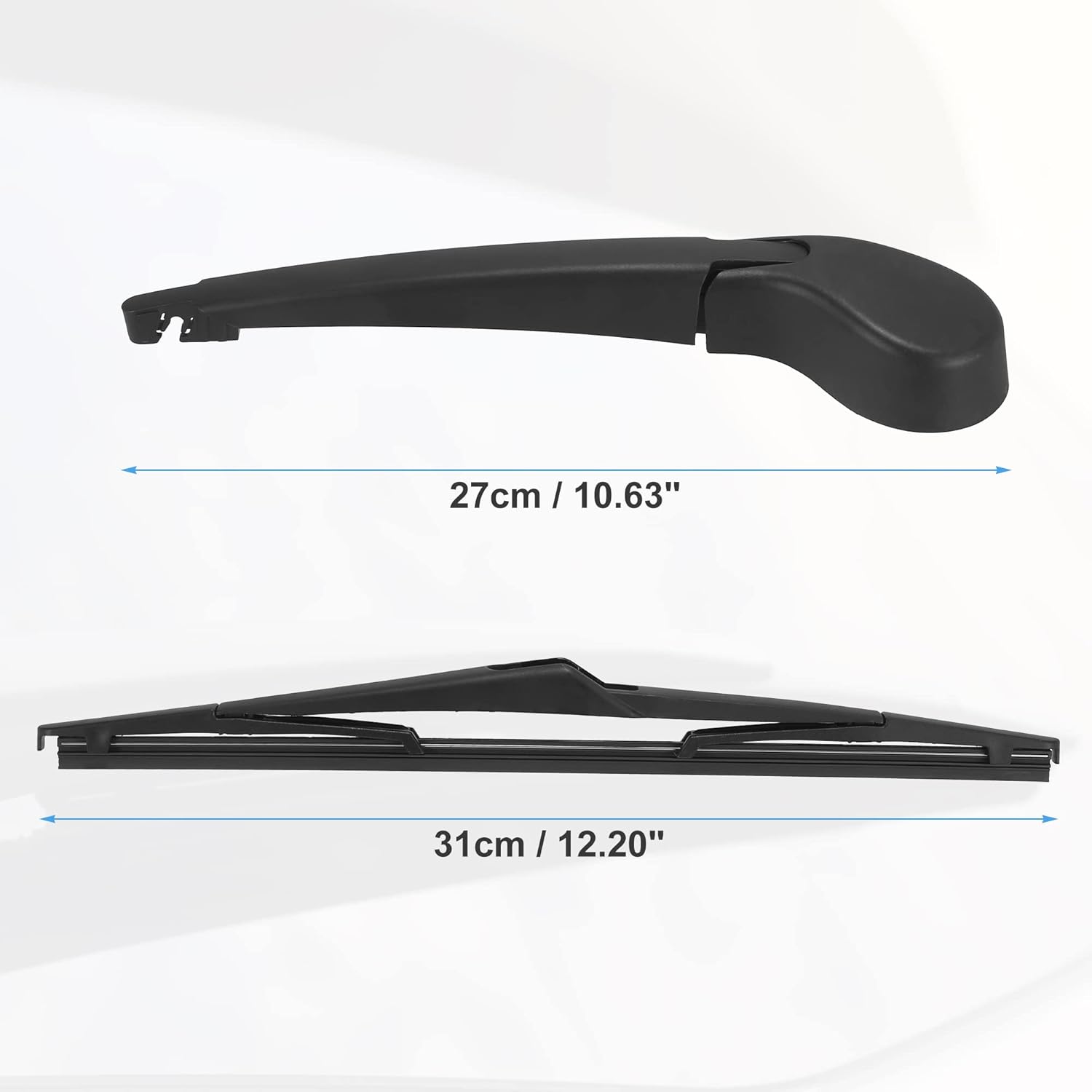 ACROPIX Rear Windshield Wiper Blade Arm Assembly Fit for Ford Focus MK3 - Pack of 2 Black