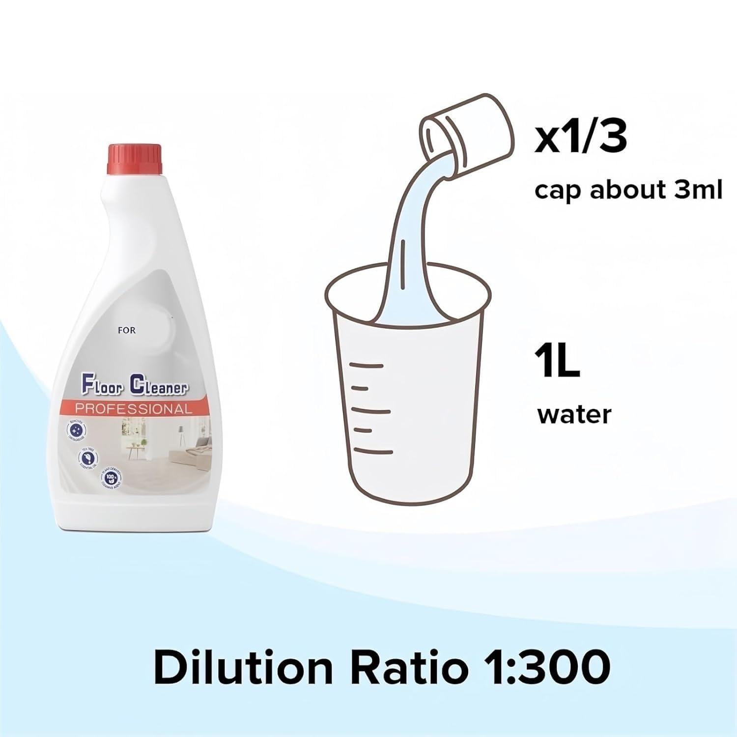 Solution de nettoyage des sols 480ML. Compatible avec Roborock S7 MaxV Ultra/S7 MAXV /S7 MAXV Plus/S7 PRO Ultra/Dyad/S8 Pro Ultra. Pièces détachées de l'aspirateur Convient à tous les aspirateurs ro
