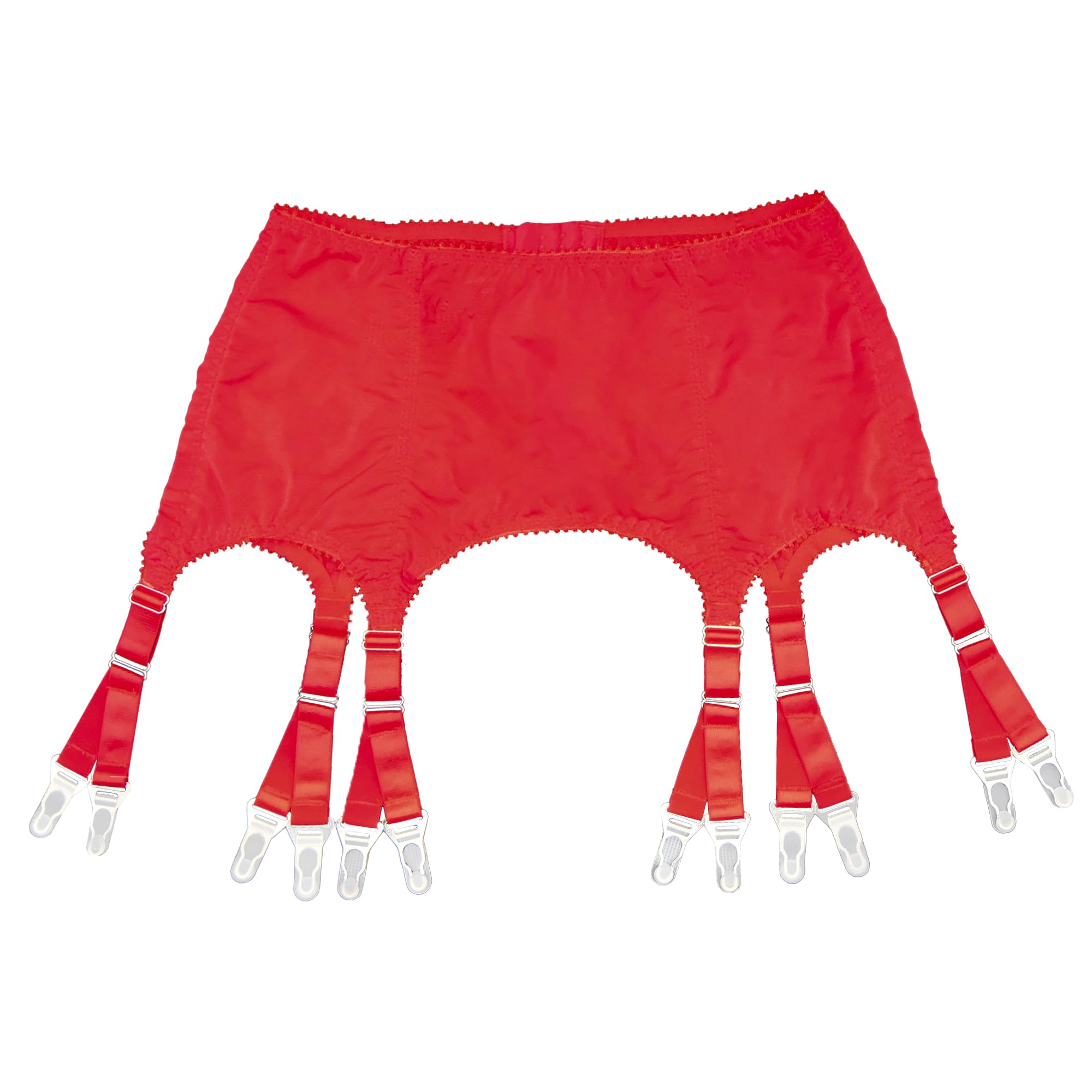 Reggicalze in rete velata, 6 cinghie, reggicalze per autoreggenti, 12 clip in metallo, cintura elastica per taglie forti, biancheria intima retrò