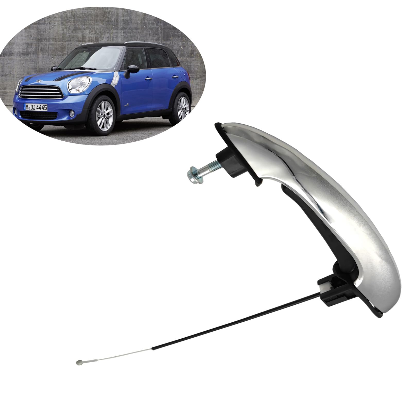 Forwinparts 51217198472 Mini Türgriff Beifahrerseite rechts Beifahrersitz für Mini Cooper R50 R52 R53 R55 R56 R57 R58 R59 2002-2015 51217147504 1.6L L4