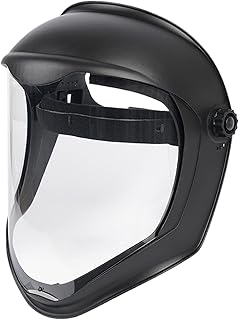 Escudo Facial con Visera de policarbonato Transparente, máscara de Cara Completa Anti-Fog Anti-Fog a Prueba de Viento pa...