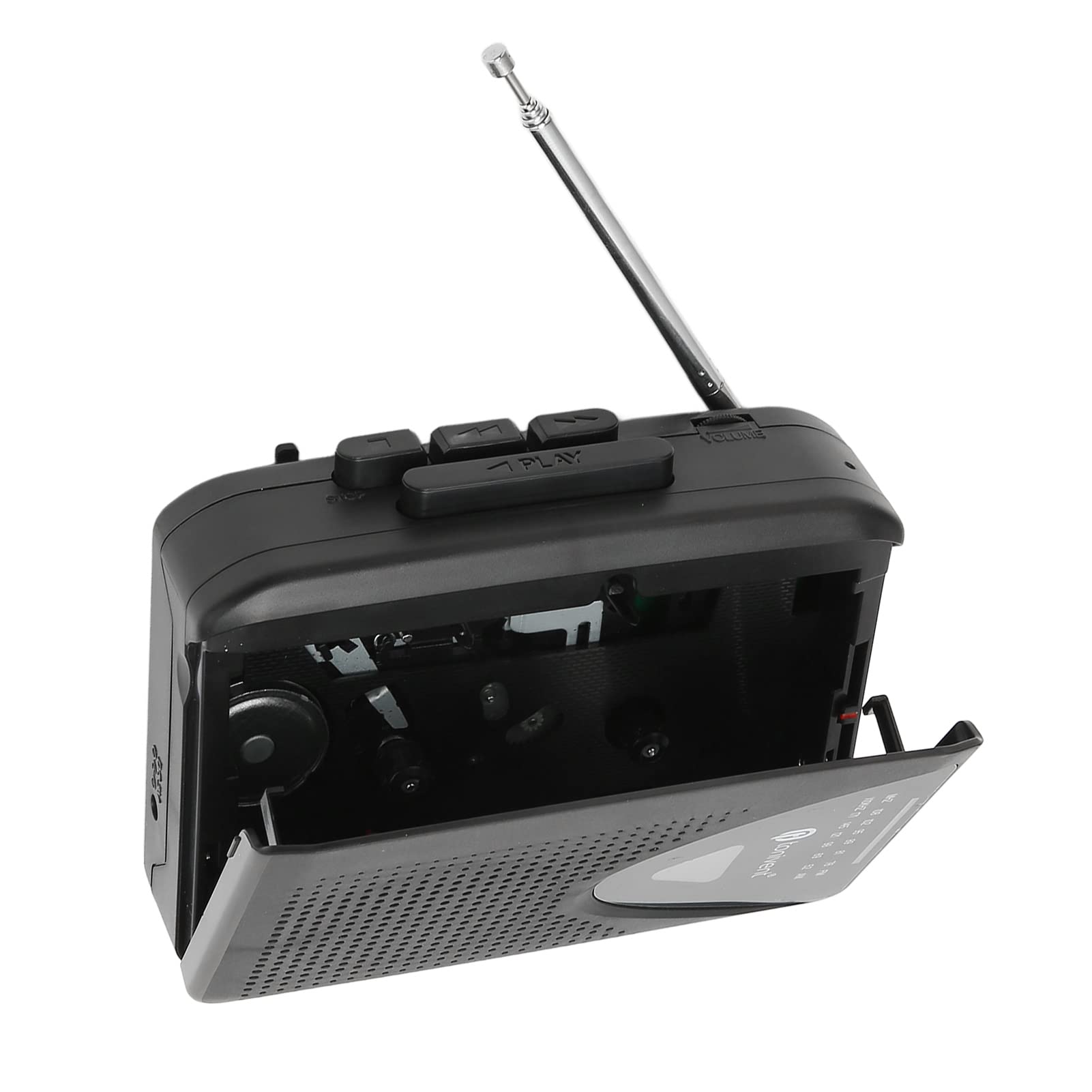 Bewinner Reproductor de Cassette Portátil, Grabadoras de Reproductor de Cinta FM Am Radio, Fuente de Alimentación USB DC 5V o 2 Pilas AA, para Interiores Al Aire Libre