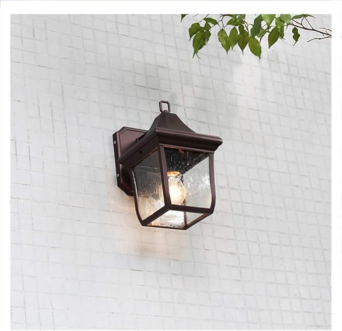 ZHOUYANG Retro Buiten Wandlamp Amerikaanse Retro Balkon Outdoor Aisle Corridor Waterdichte Garden Courtyard muur Buitenmuur Lamp (Size : B) photo 2
