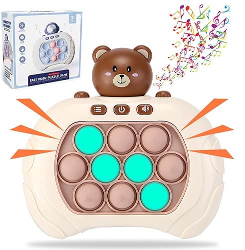 Juego de burbujas de empuje rápido para niños y adultos, mini juego de empuje de velocidad rápida, juguete para aliviar el estrés para niños, niñas,
