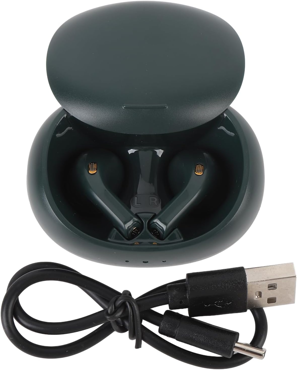 Translation Earbuds Wireless Wireless Translation Earbuds 74 Languages 70 Accents Noise Canceling Translator Earphone for Business Learning, 4-Hour Battery Life, HiFi Sound (Green)