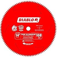 Vista 4 de Diablo Hoja de sierra para aluminio grueso – 10" de diámetro, 60 dientes TCG, árbol de 5/8", corte de .11", ángulo de gancho de -5°, placa de .087