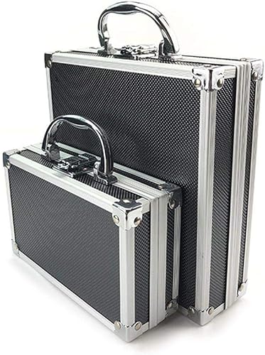 Miniatura 4 de Caja de herramientas Caja de herramientas de aleación de aluminio Estuche de almacenamiento Estuche de herramientas portátil Estuche organizador de