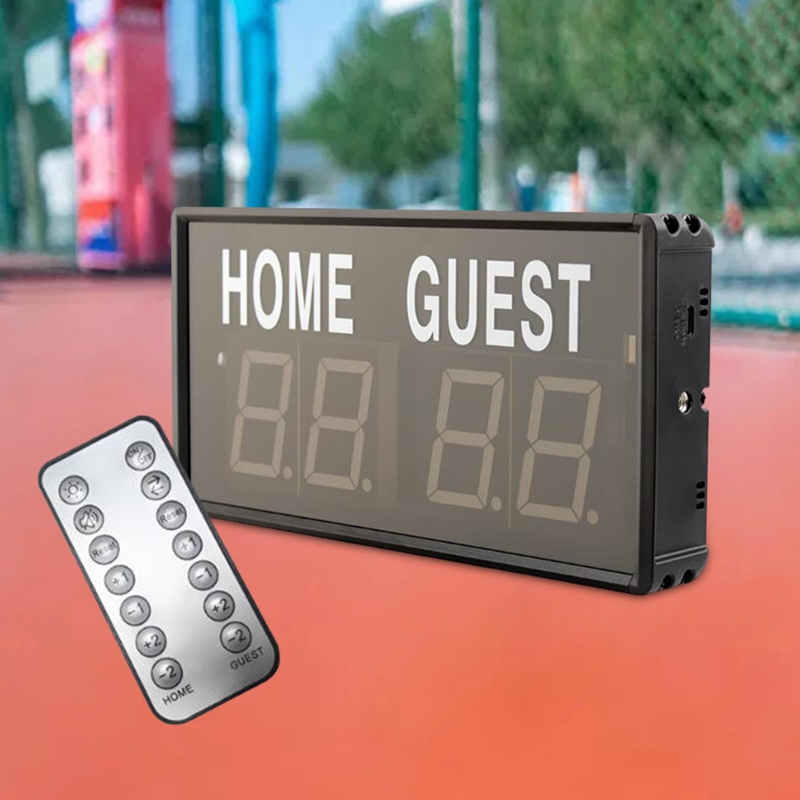Tabellone Segnapunti Elettronico Mini di Pallacanestro Digitale for Giochi Concorrenza Sport Indoor Badminton Facile da Leggere