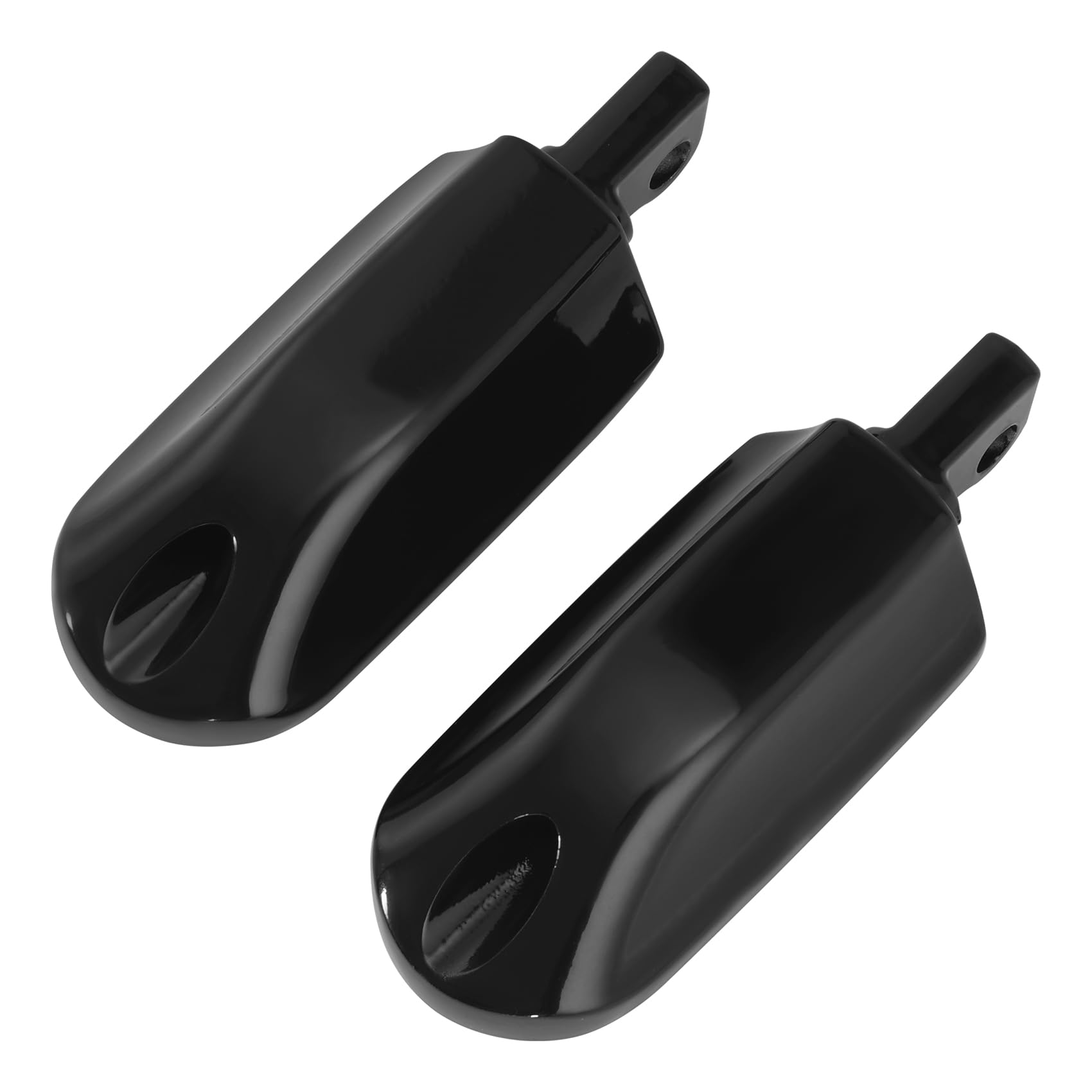 TCMT Reposapiés con incrustaciones de goma negra StreamLiner estriberas Compatible con Touring Dyna Sportster 883 1200