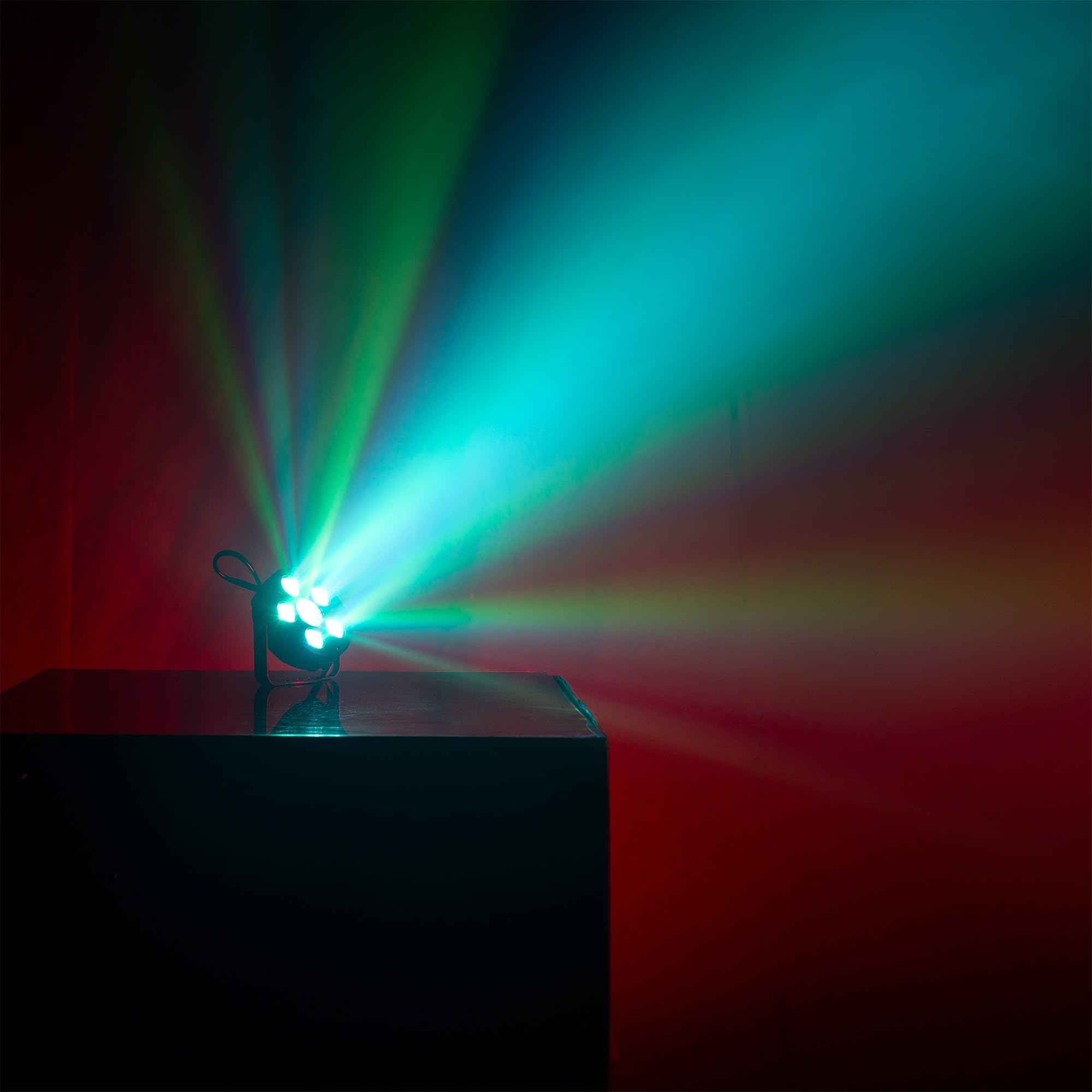 Fuzzix Comet M06 - Pack 4 × PAR LED RGB avec Effet Jelly Ball | Télécommande, Modes Automatique et Musical | Éclairage Compact DJ Bars Événements