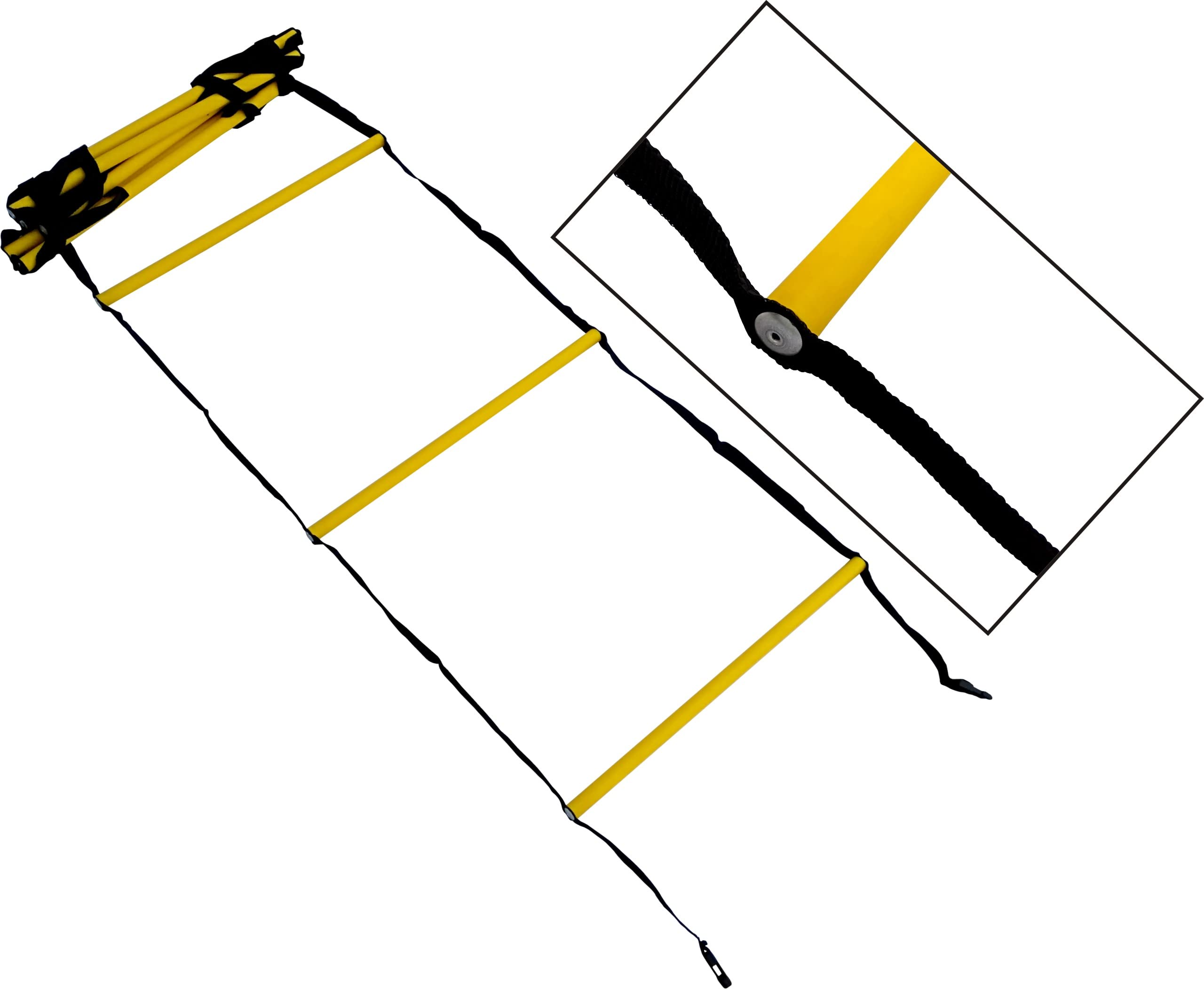 Fitfix® Super Speed Round Agility Ladder for Track and Field Training for Any Sports (4 Meter), Round and Heavy Weight in Unbreakable Premium Grade Plastic Colour Yellow with Free Carry Bag (B0B777XT2D) Amazon Price History, Amazon Price Tracker