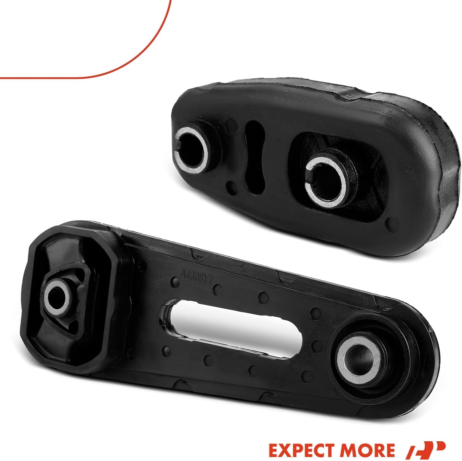 A-Premium 2PCS Front and Rear Torque Strut Mount Set Compatible with Nissan Sentra 2007 2008 2009 2010 2011 2012 L4 2.0L, Automatic CVT Transmission, Replace# 11360ET00A, 11380ET000