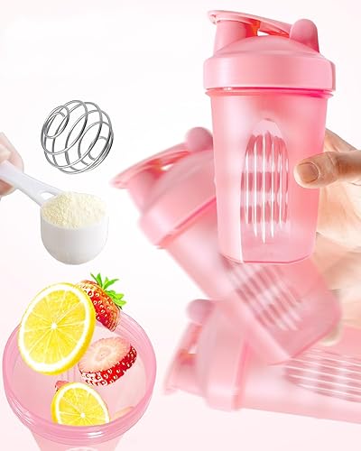 Miniatura 5 de UNOONE Botella agitadora para batidos de proteínas y artículos esenciales para el gimnasio, taza agitadora a prueba de fugas para entrenamiento