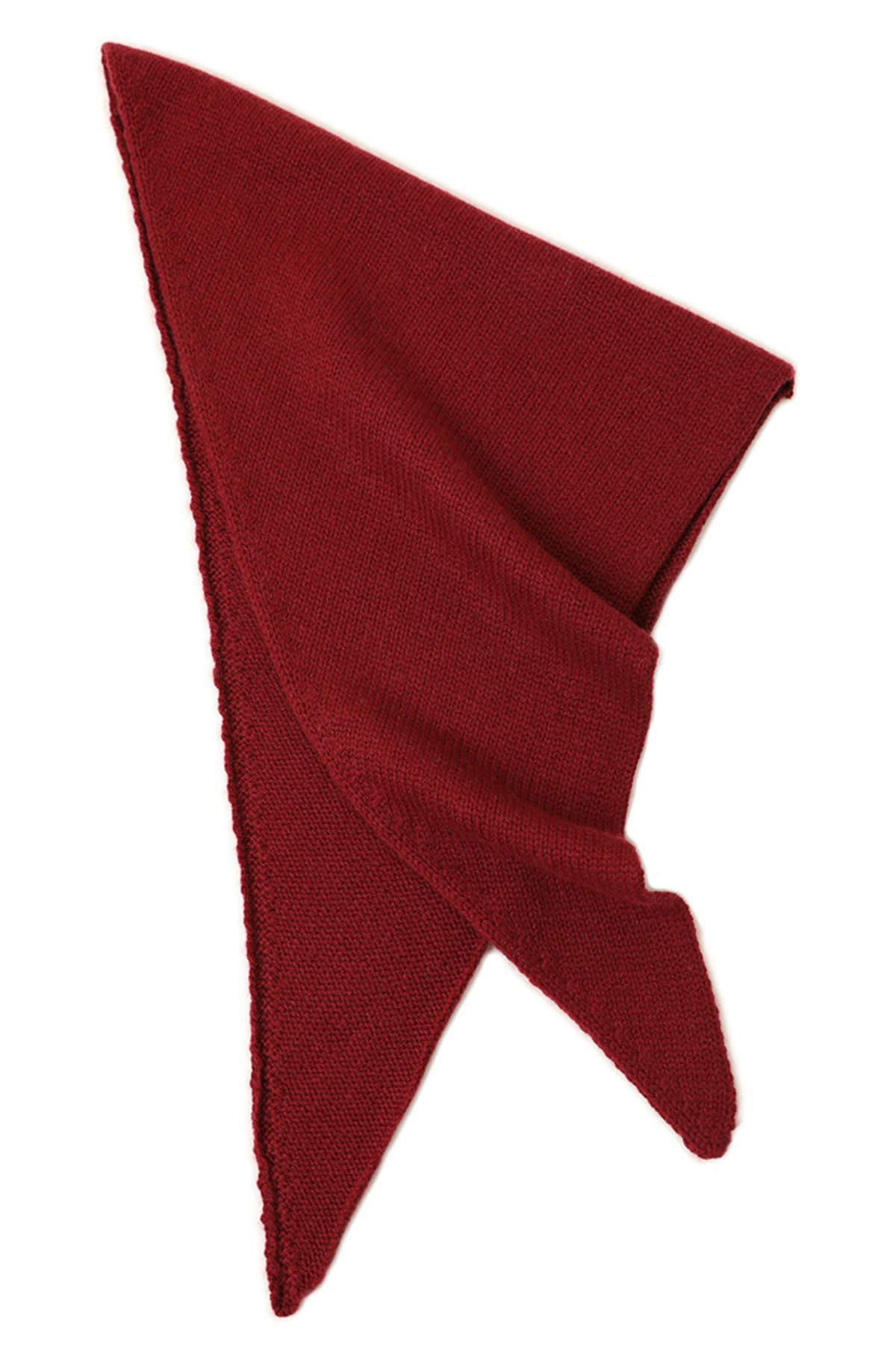 YUONNY Triangular Bufanda Chal de Punto para Mujer, 30% Cachemira y 70% Lana, Otoño Invierno Calentador de Cuello Suave y Cálida, Pequeño Estola Wrap Color Sólido Triángulo Bufanda, Regalo