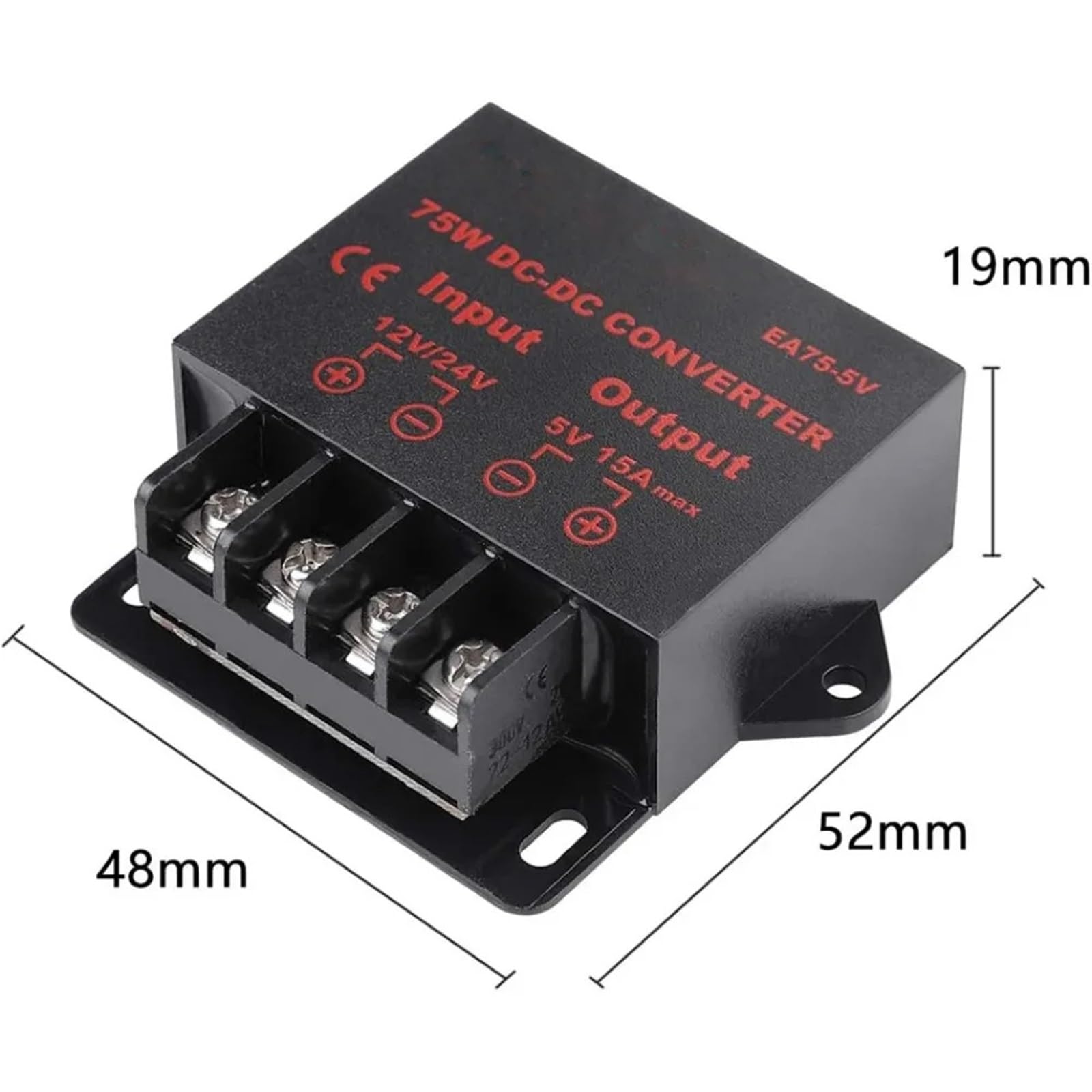 12 V, 24 V do 5 V, 3 A, 5 A, 10 A, 15 A, DC, konwerter obniżający napięcie, zasilacz sieciowy (12 V 24 V do 5 V 10 A)