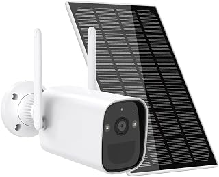 HICAZI Ring Camera,ring camera, 3MP Wireless Surveillance Battery Camera Home Security Camera Solar Pane Outdoor WIFI Camera PIR Smart Humanoid Detection,(Color : Blu, Size : 3
