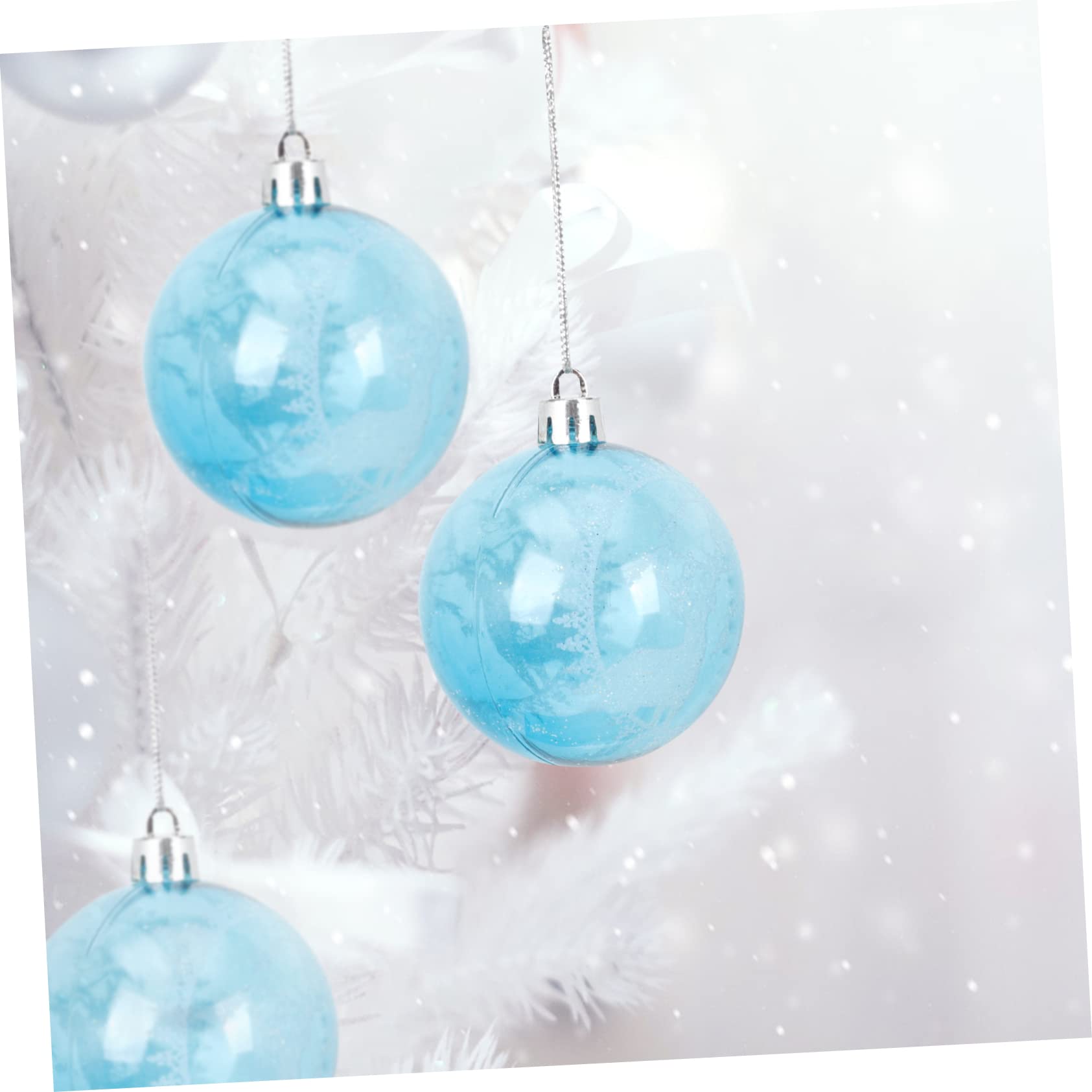 ABOOFAN 24piezas Adornos Colgantes De Navidad Bolas Decorativas Pintadas para Árbol Decoraciones Festivas para Bodas y Fiestas y Resistente