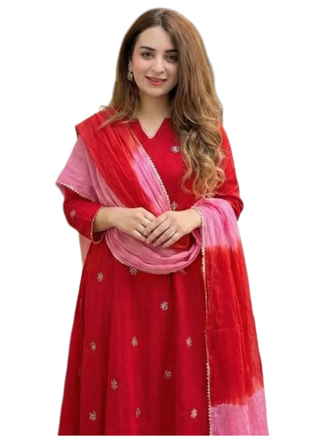 Women’s Rayon Viscose Anarkali Embroidered Kurta with Pant & Dupatta | Traditional Ethnic Wear Set for Women | Kurta Suit for Festive, Casual & Family Functions-image-33