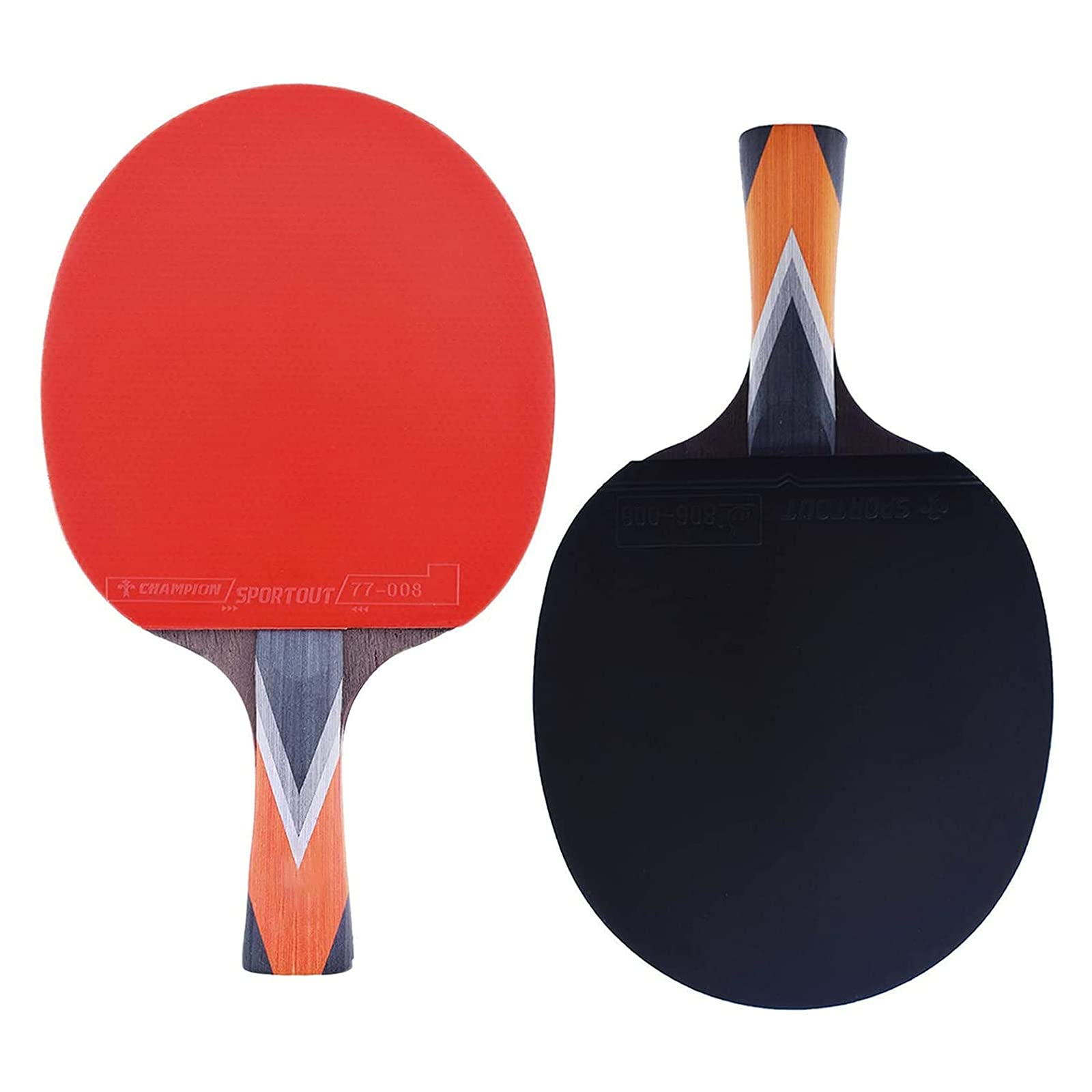 DZQUY Tischtennisschläger Pingpong Schläger 9-lagiges Holz und 8-lagige Karbonklinge Tischtennisschläger perfekt für fortgeschrittene Familienaktivitäten und Sportvereine