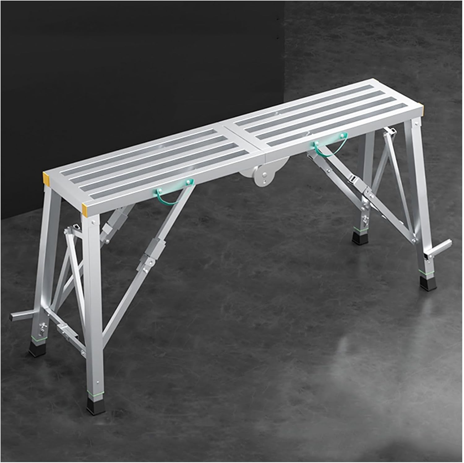 Folding Horse Stool,Iron Lifting Scaffolding,Folding Horse Stool,for Home Decoration,Lifting Items,Wall Painting,Engineering(140x30cm)