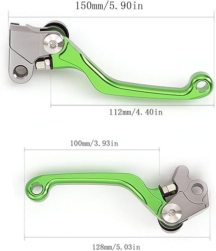 Miniatura 5 de Juego de palancas de embrague de freno para moto de motocross, para Yamaha, Honda, Kawasaki, KTM, Suzuki con empuñaduras de manubrio de 78 pulgadas