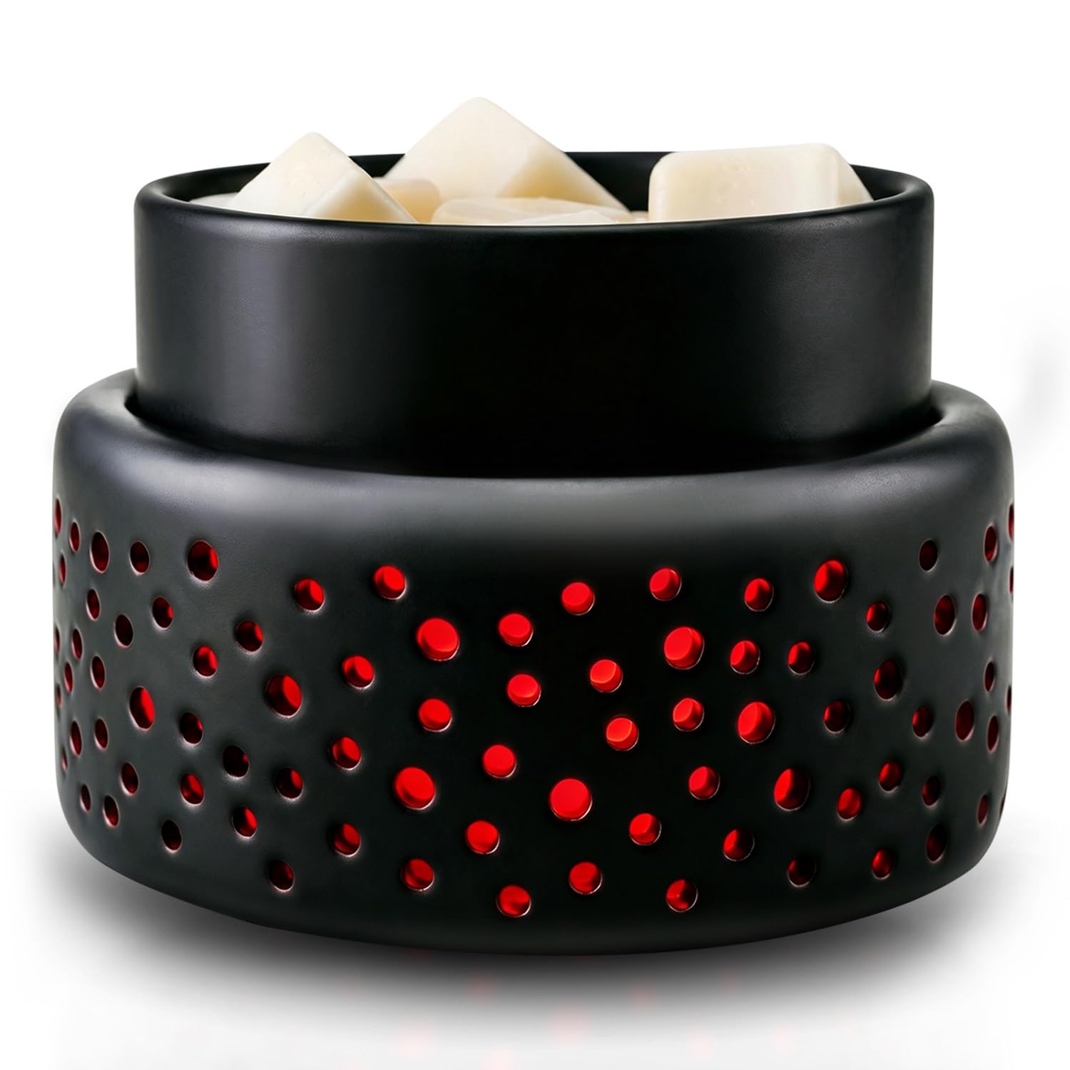VICTORIA AROMA Podgrzewacz do wosku na Halloween, 7 zmieniających się kolorów LED, podgrzewacz do wosku zapachowego, elektryczny topiący wosk do domu, biura, sypialni i na prezent