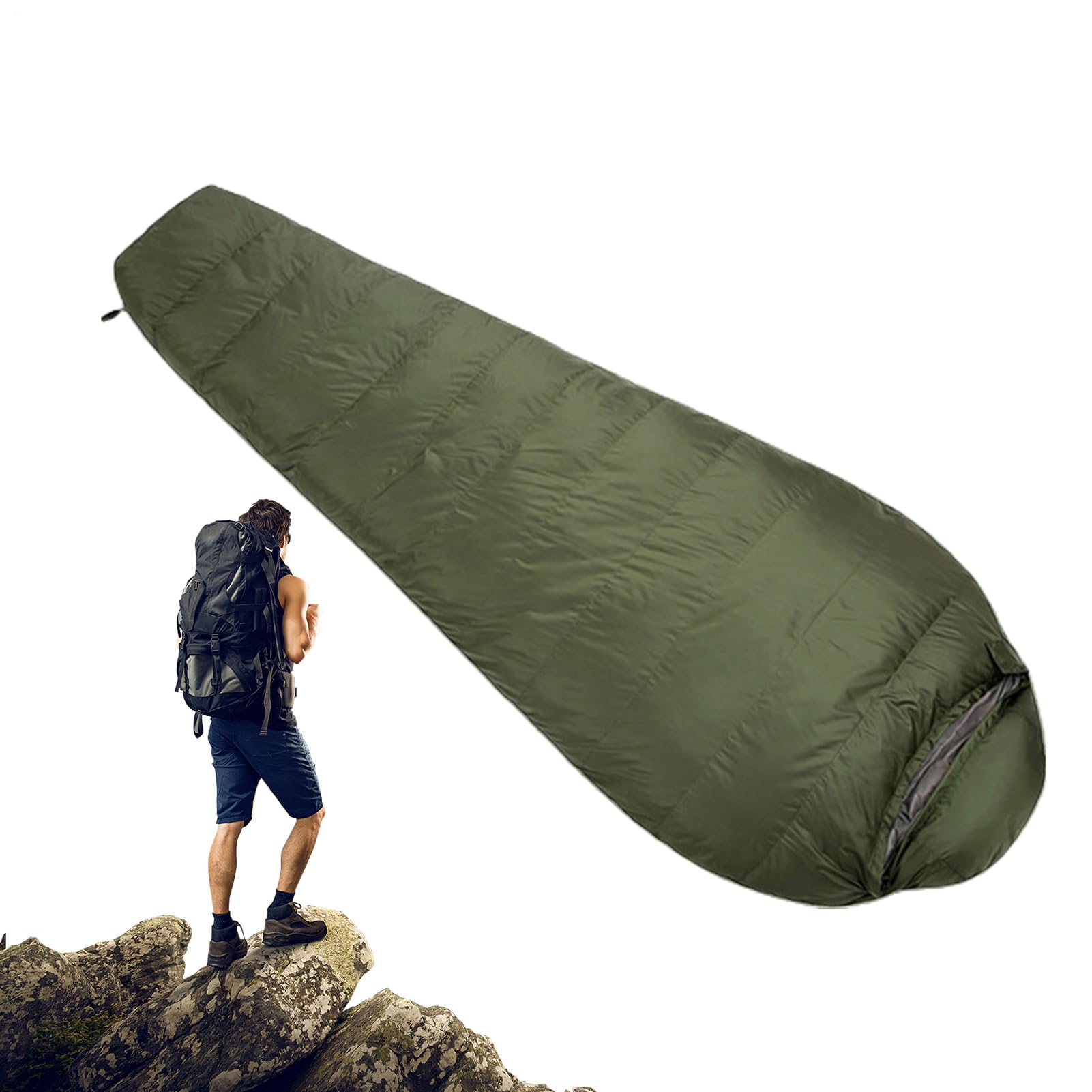 Śpiwór na zimne dni, Puchowe śpiwory kempingowe Outdoor Travel Polowanie | Wędrówki, śpiwór obozowy Śpiwór dla dorosłych Wodoodporny w zimne dni