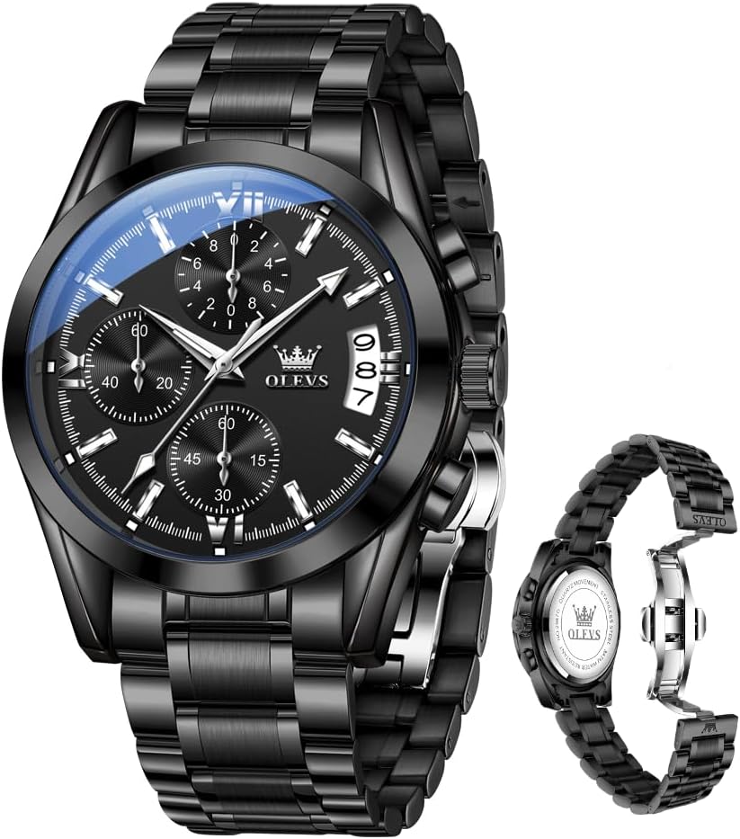 OLEVS Watches for Men Luxury Analog Waterproof Stainless
