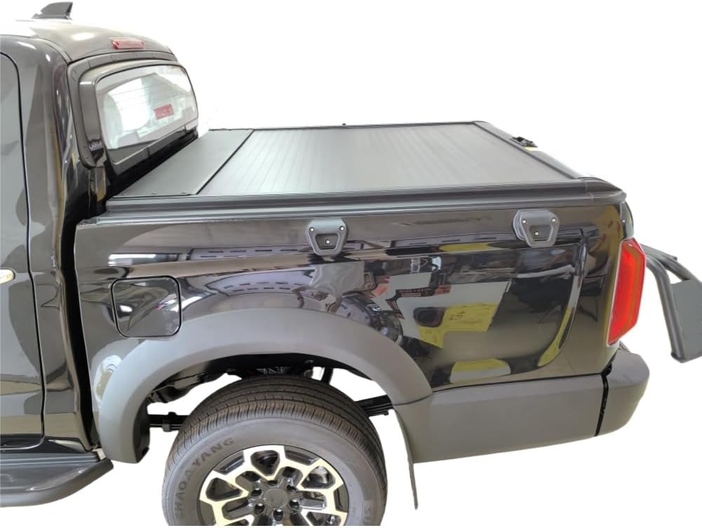 Retractable Hard Truck Bed Tonneau Cover Fits 2019-2026 Chevy Silverado/GMC Sierra 1500 5'8" (69.9”) Bed, Matte Black Aluminum(Installation Breakdown Video at The end of The Details Page)