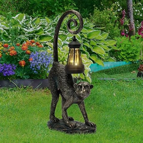 ZioWio Solar Monkey Garden Statue Cover