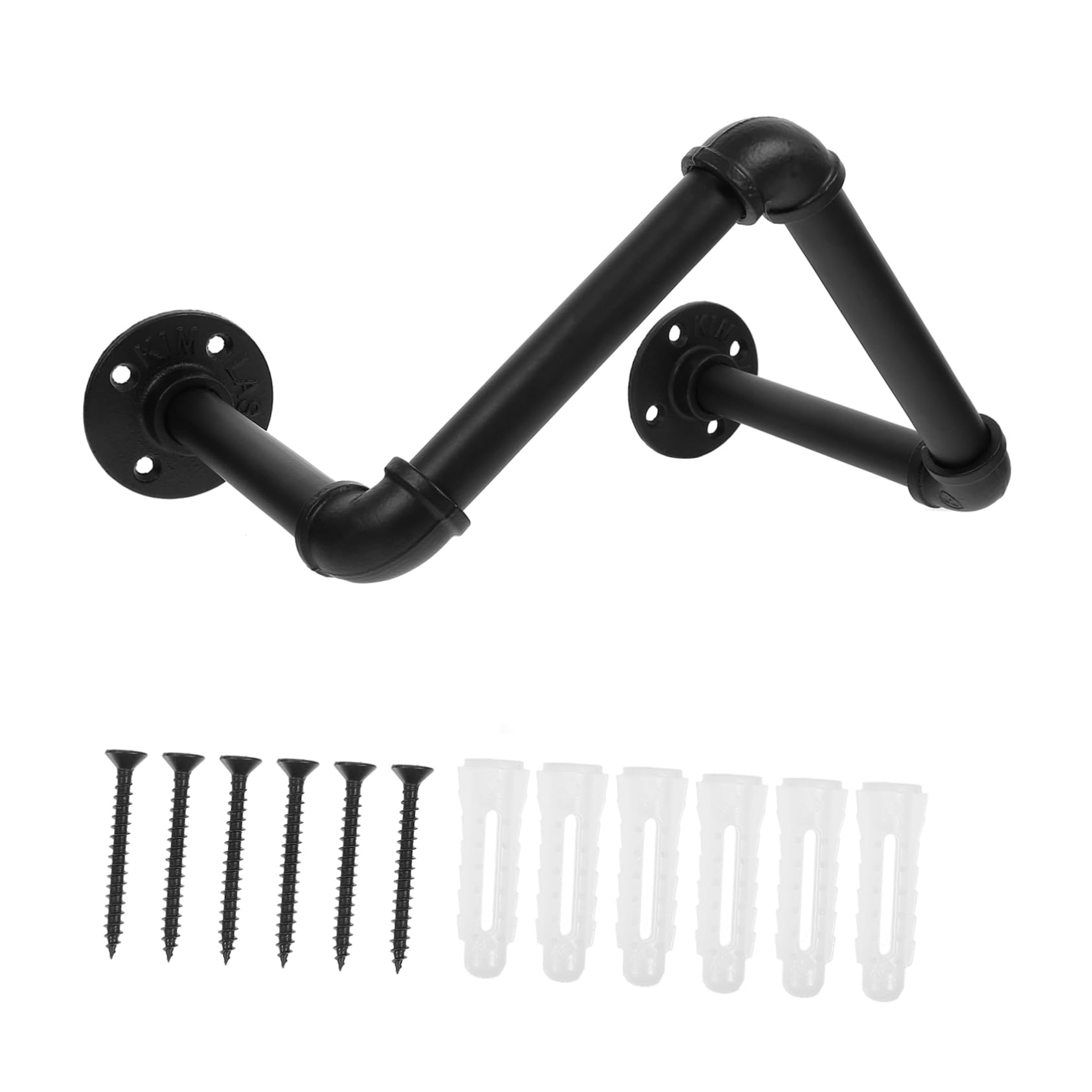 Porte-serviettes suspendu métal style industriel chic et stable Veemoon