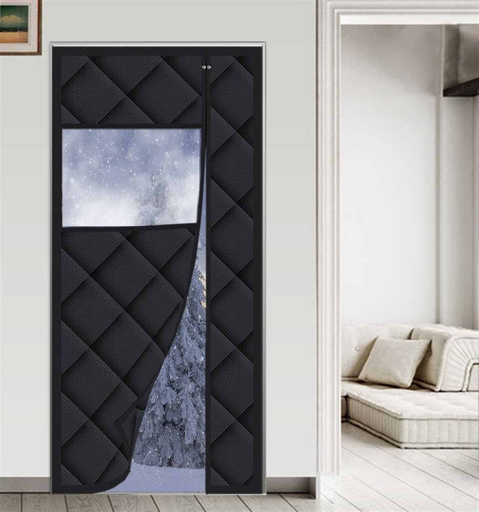 Magnetisch Thermisch Geïsoleerd Deurgordijn 120 x 185 cm Winddicht