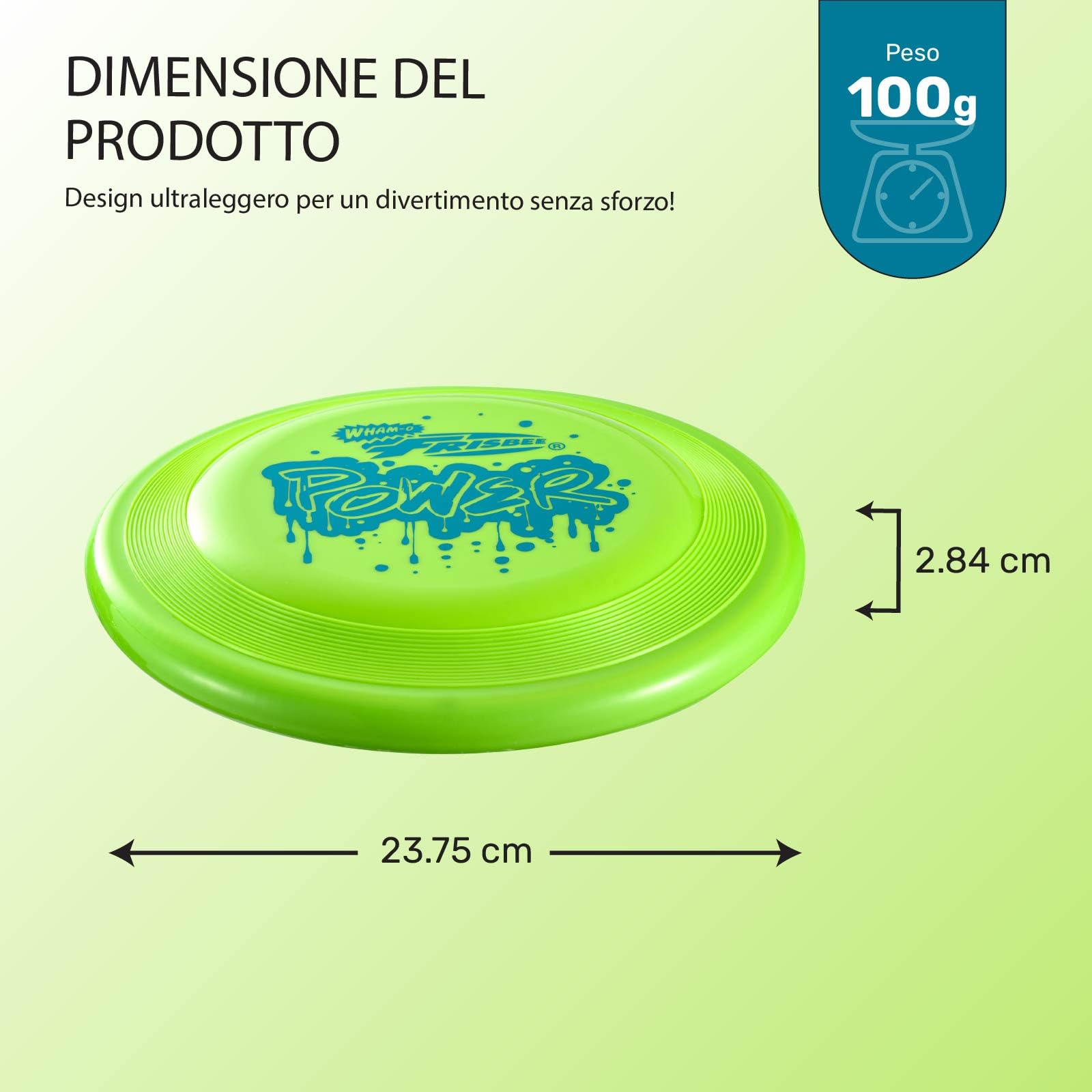 Wham-O Frisbee Disco Volante 23.75 cm Gioco per Cani Bambini Spiaggia