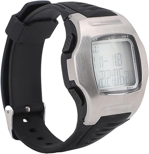 Miniatura 6 de Keenso Reloj de árbitro de fútbol, cronómetro digital de acero inoxidable con temporizador de 1100 segundos y alarma para sincronización de juegos y