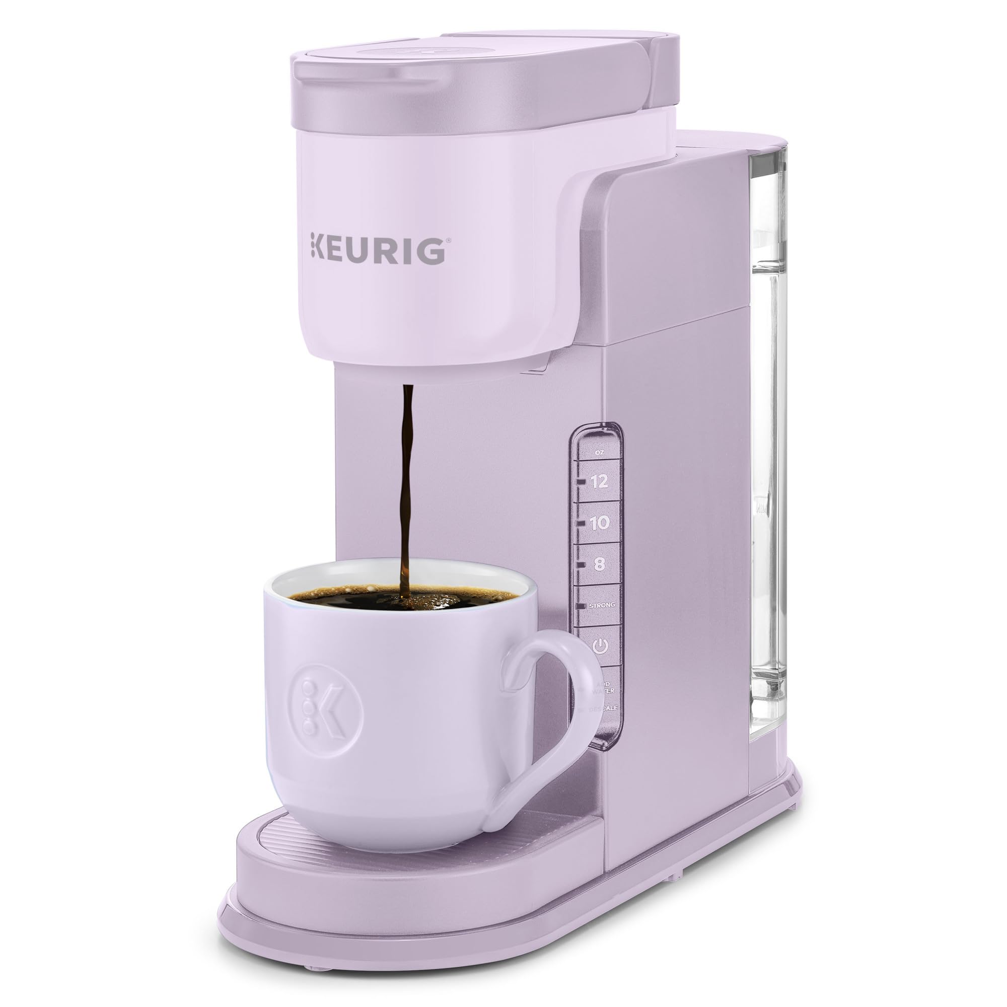 Keurig K-Express Single Serve K-Cup Pod Coffee Maker, 3 Brew Sizes, Strong Button Feature, 42oz Removable Reservoir, Lavender