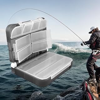Waterproof Fishing Tackle Box with Dividers & Tray | Organized Tackle Storage for Fishing Gear