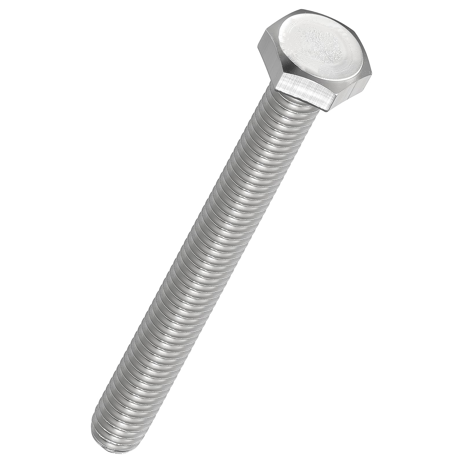 Kozelo 20 Pcs Hex Head Screws Bolts - [M3-0.5x30] 304 Stainless Grade A2-70 Steel Fully Threaded Hex Tap Metric Hexagon Head Screw Machine Bolt Right Hand External Hex Drive, Silver — image 1