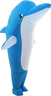 Dolphin Inflatable Costume, Shark Costume Adult, Suitable For All Kinds Of Parties, Halloween, Christmas,Cosplay Party