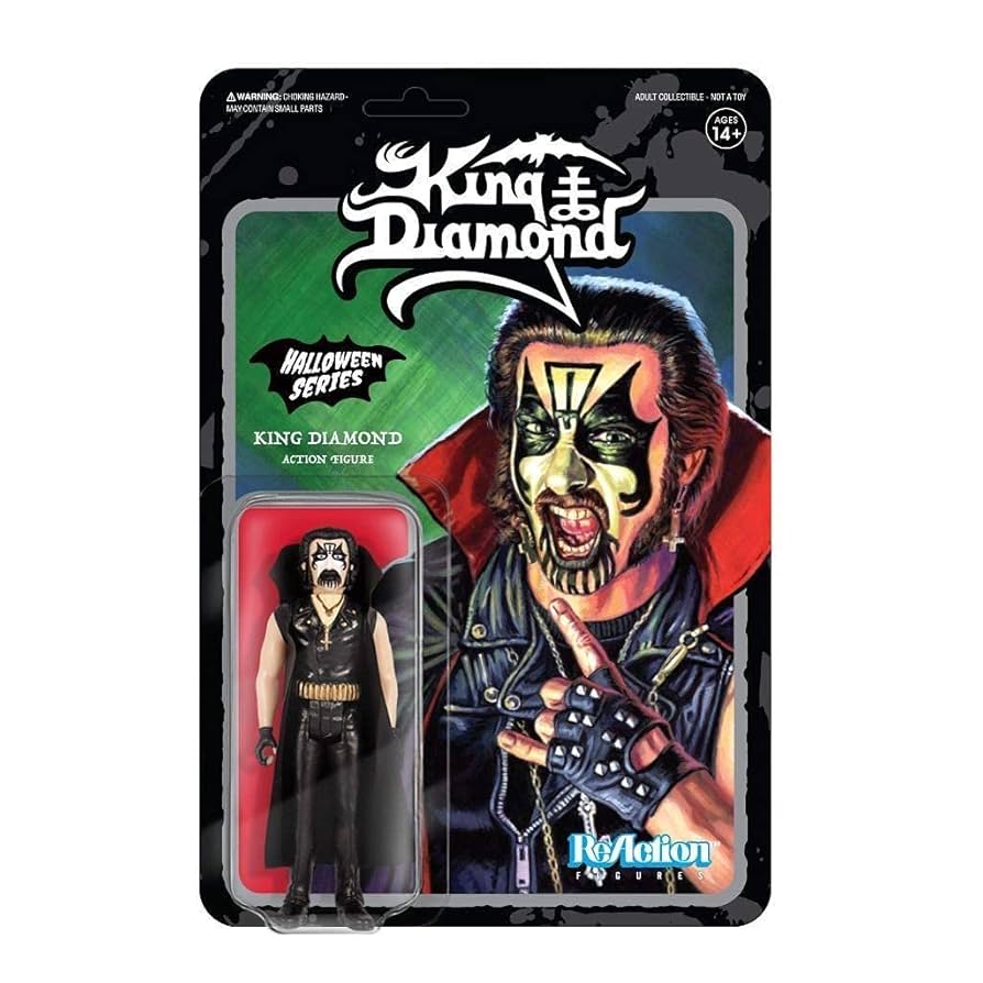【未開封】Super7 King Diamond アクションフィギュア Amazon.com: Super7 King Diamond Halloween Series Reaction