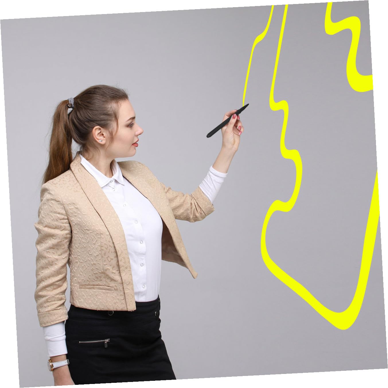 Mobestech Penna Touch Capacitiva per Lavagna Digitale Design a Doppia Punta, 2 Pezzi in Abs, per Riunioni Aziendali e Insegnamento Esperienza Confortevole