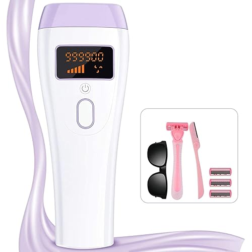 IPL Hair Removal, OOWOLF at Home Permanent Hair Removal System 999,900 Painless Flashes Professional Hair Treatment Hair Removal Device for Women & Men