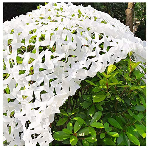 Filet de camouflage blanc 3x6m renforcé militaire pour ombrage extérieur - 4