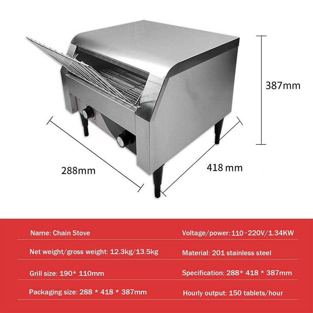 Tostadora de cinta transportadora comercial, tostadora de cinta transportadora para catering, horno tostador automático, máquina de pan eléctrica,150/300/450 piezas/h,para uffets,150