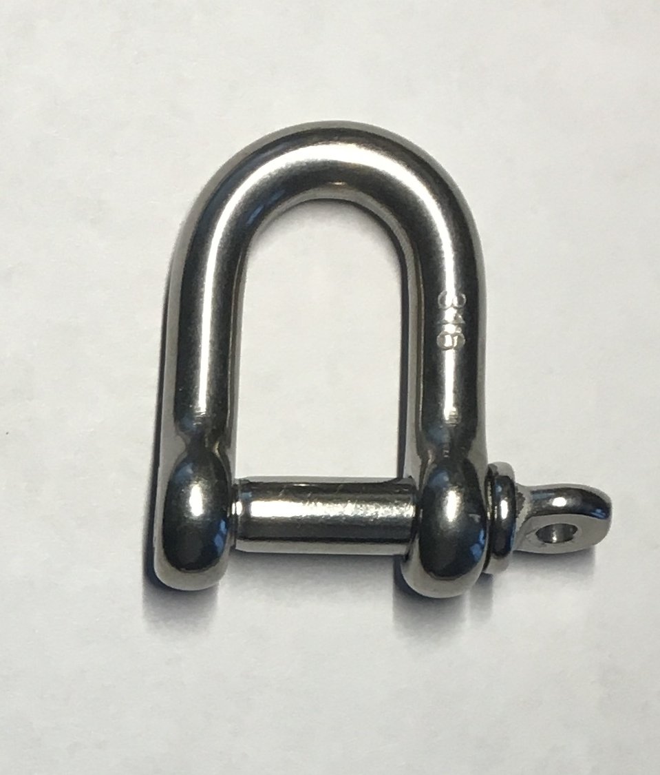 Stainless Steel 316 Forged D Shackle Marine Grade 5/16